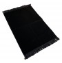 TAPIS LUXE UNICOLORE - NOIR