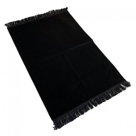 TAPIS LUXE UNICOLORE - NOIR