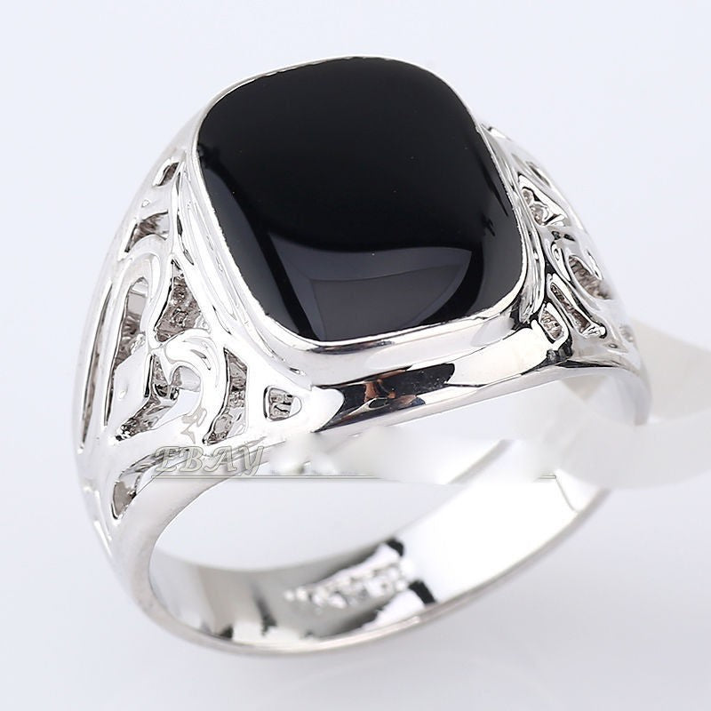 BAGUE HOMME - PIERRE NOIR ONYX
