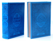 LE NOBLE CORAN RAINBOW - ARABE / FRANÇAIS - BLEU ROI