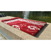 TAPIS LUXE MOTIF - ROUGE