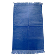 TAPIS LUXE UNICOLORE - BLEU