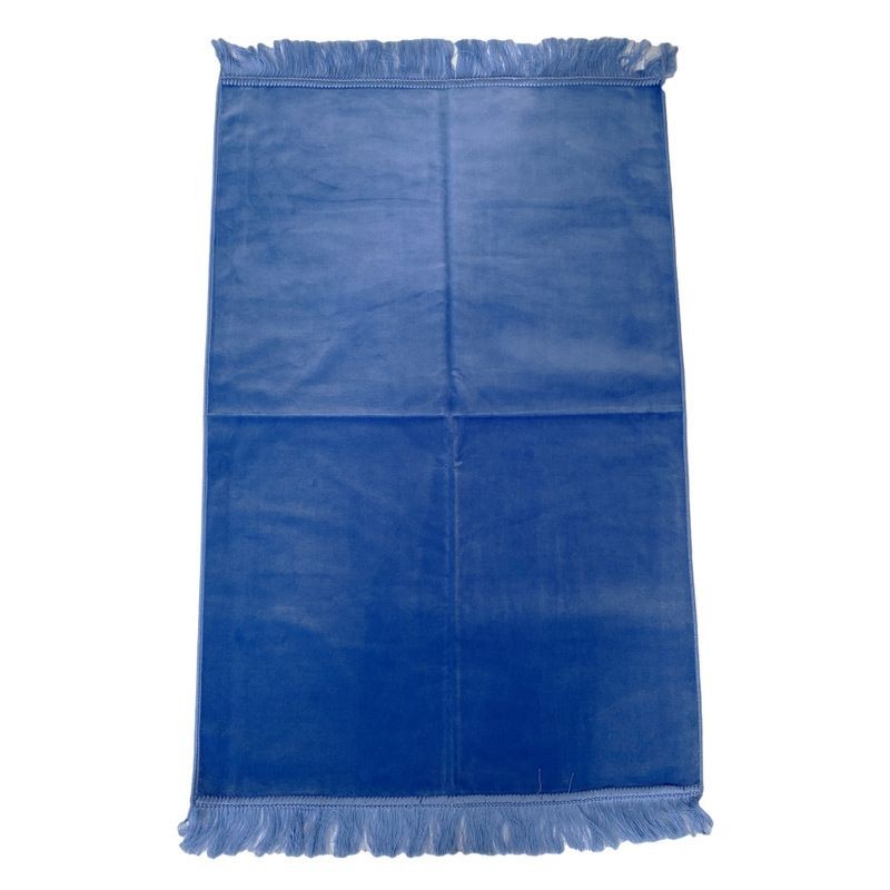 TAPIS LUXE UNICOLORE - BLEU