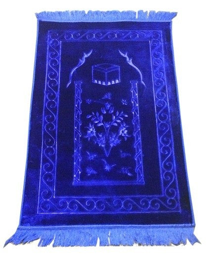 TAPIS DE PRIERE ÉPAIS - LUXE BLEU