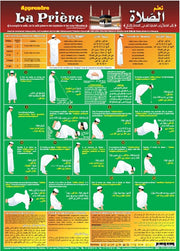 Poster : Apprendre la prière (français - arabe - phonétique)