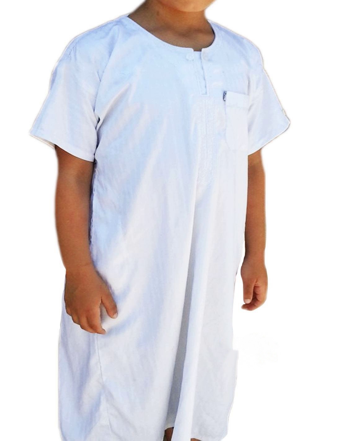 QAMIS IKAF BLANC MANCHE COURTE - ENFANT