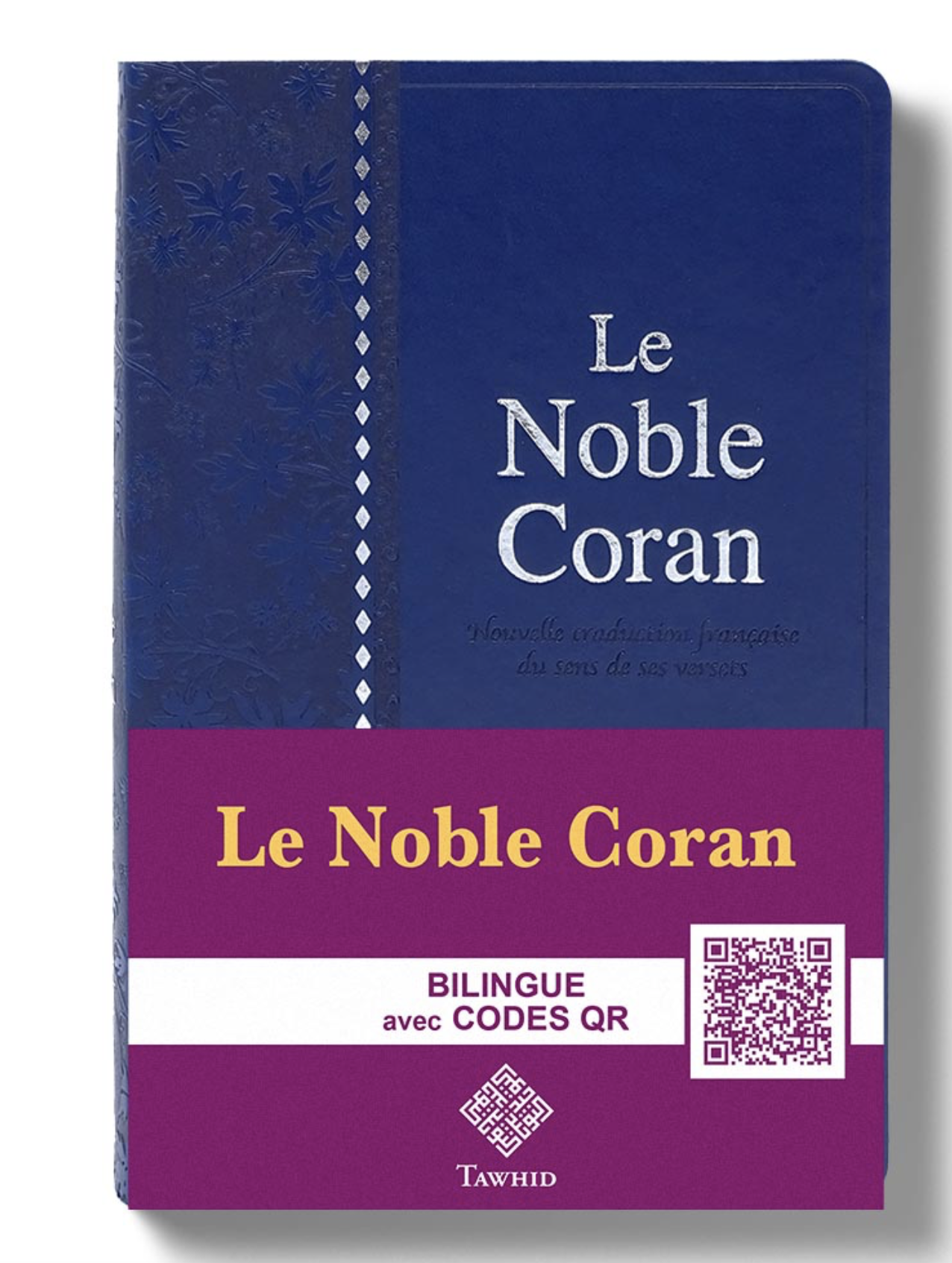 Le Noble Coran Argenté avec Codes QR (Audio)