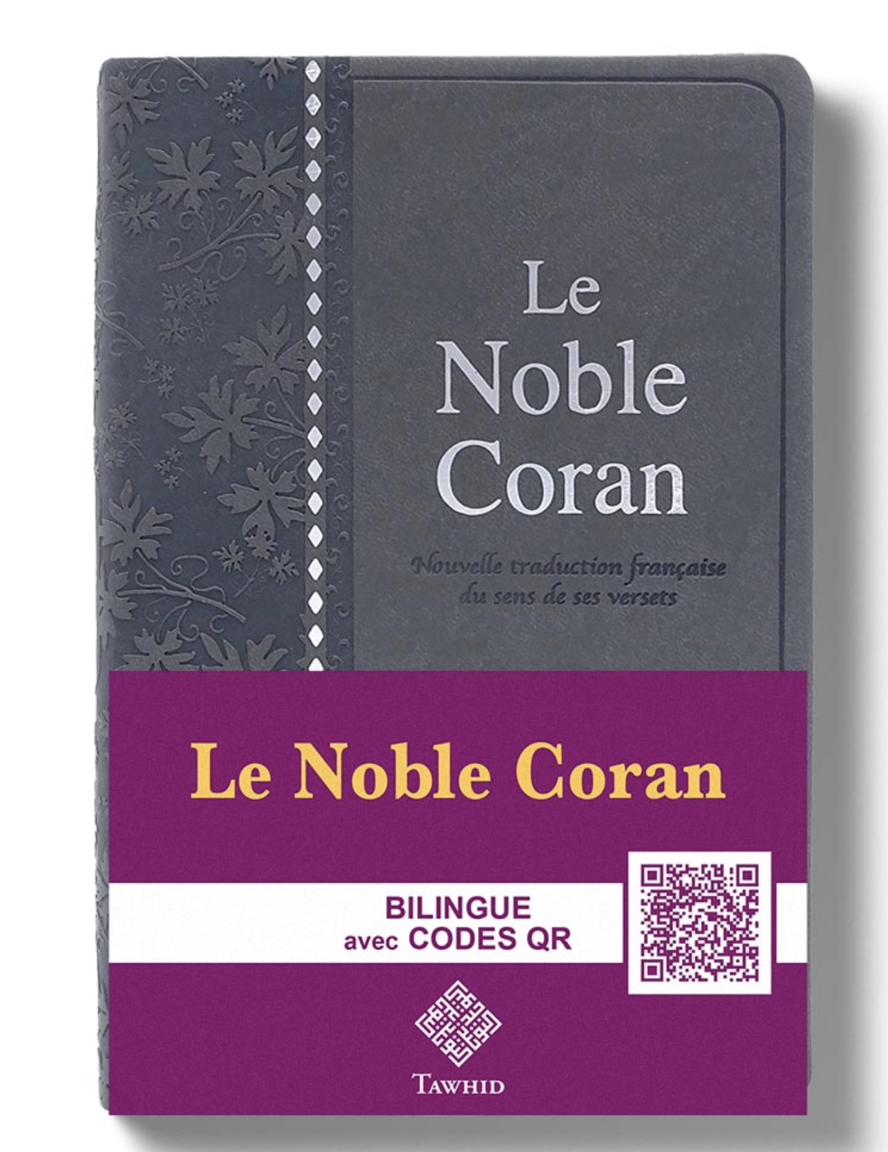 Le Noble Coran Argenté avec Codes QR (Audio)