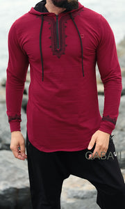 SWEAT CAPUCHE ORIENTAL QABA'IL - BORDEAUX