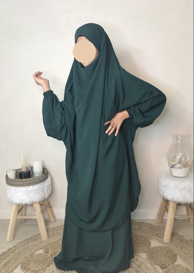 JILBEB 2 PIECES JUPE - VERT BOUTEILLE