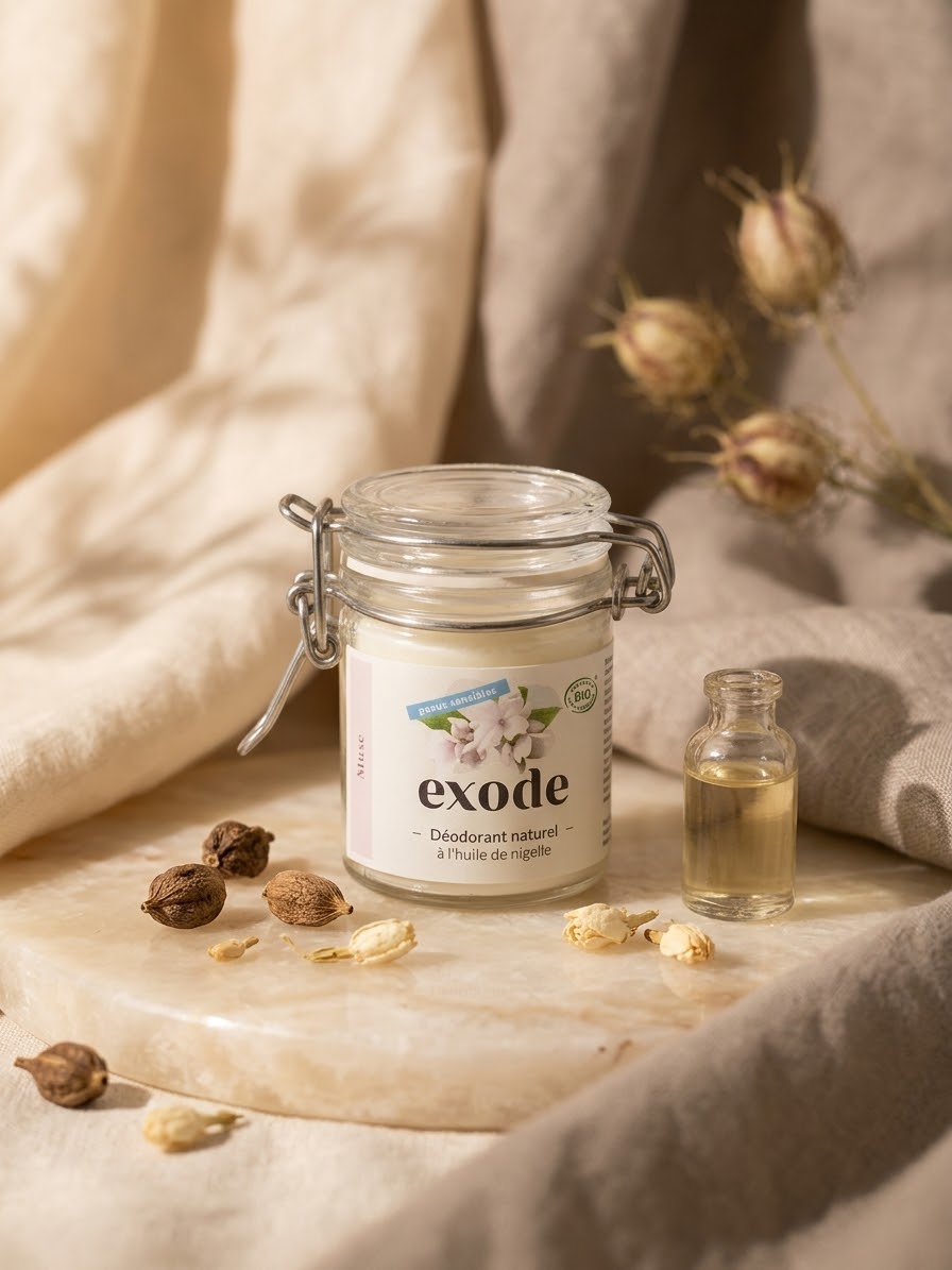 Déodorant baume Exode peaux sensibles - Musc